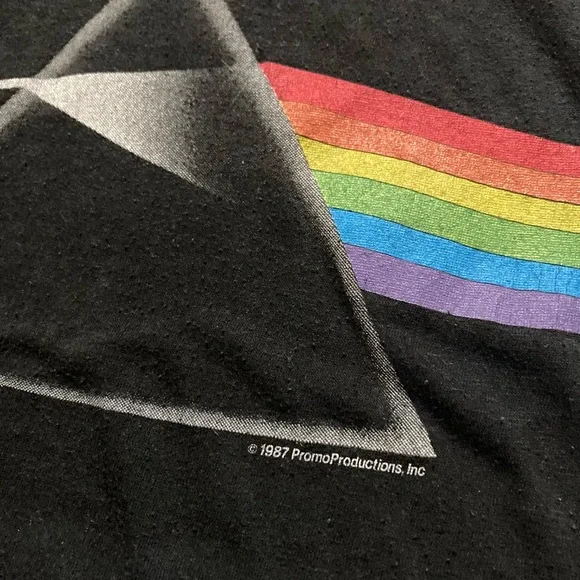 Vtg 1987 PINK FLOYD Darkside of the Moon tour tee - Picture 3 of 5